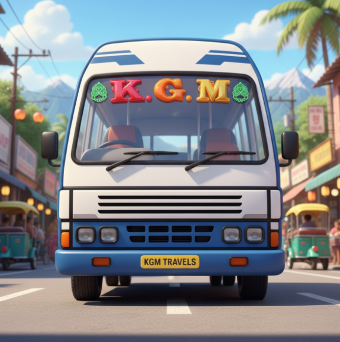 KGM TRAVELS mobile app preview